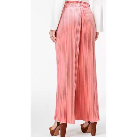 Anthropologie Endless Rose Womens Pleated Velvet Casual Wide Leg Pants, … - Picture 2 of 11